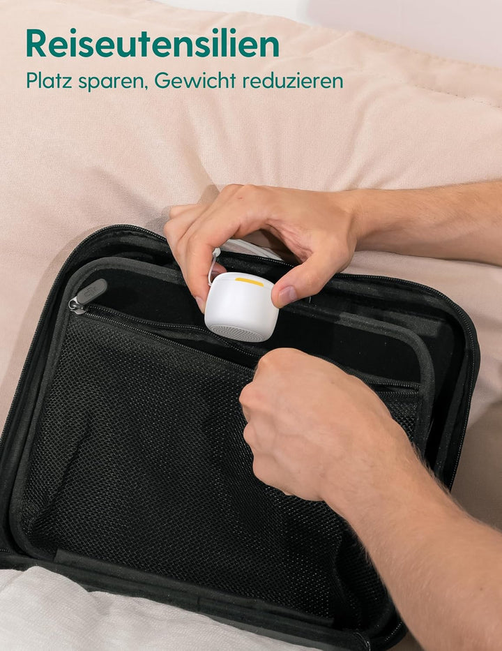 BABELIO White Noise Machine Baby Tragbare Mini-Soundmaschine für Erwachsene und Babys, Nachtlicht, 1