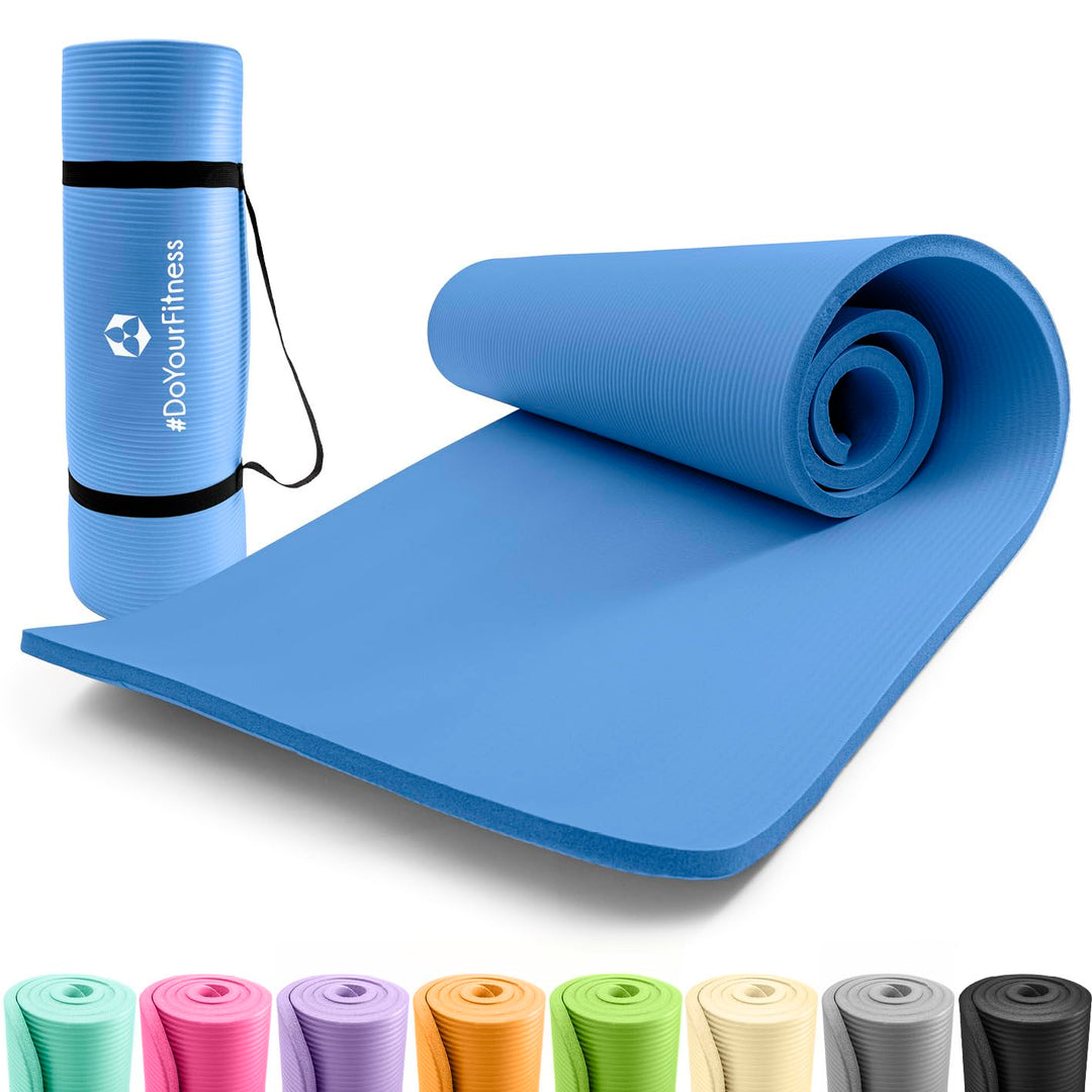 #DoYourFitness Yogamatte rutschfest | 183cm x 61cm oder XXL 190cm x 100cm | Stärke von 0,8cm bis 2cm