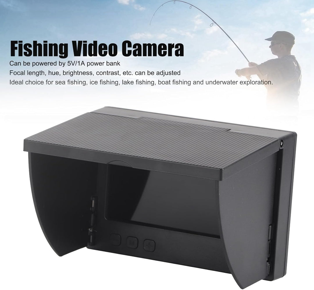 Unterwasser-Angelkamera-Kit, Tragbarer Video-Fischfinder mit 4,3-Zoll-LCD-, Professionelle Angelhilf