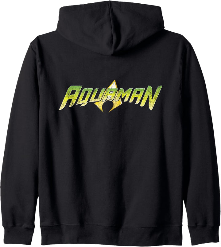DC-Aquaman-Logo im Used-Look Kapuzenjacke