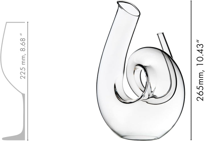 Riedel 2011/04 S1 2011/04/S1 Dekanter, Kristall, farblos Lockig, Lockig