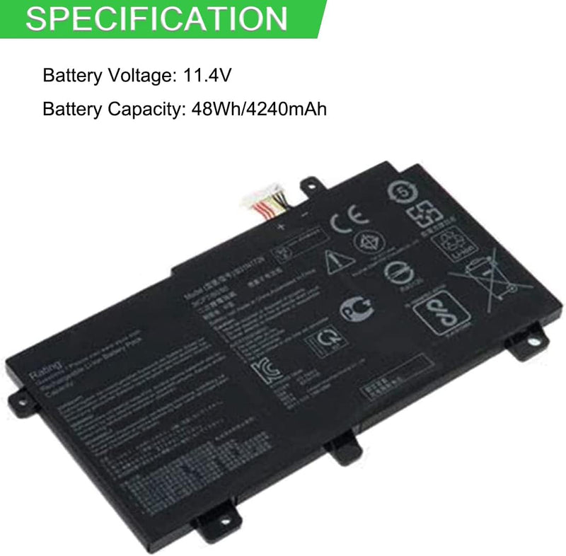 XITAIAN 11.4V 48Wh 4240mAh B31N1726 Ersatz Laptop Akku für Asus B31N1726 0B200-02910000 FX504 FX505