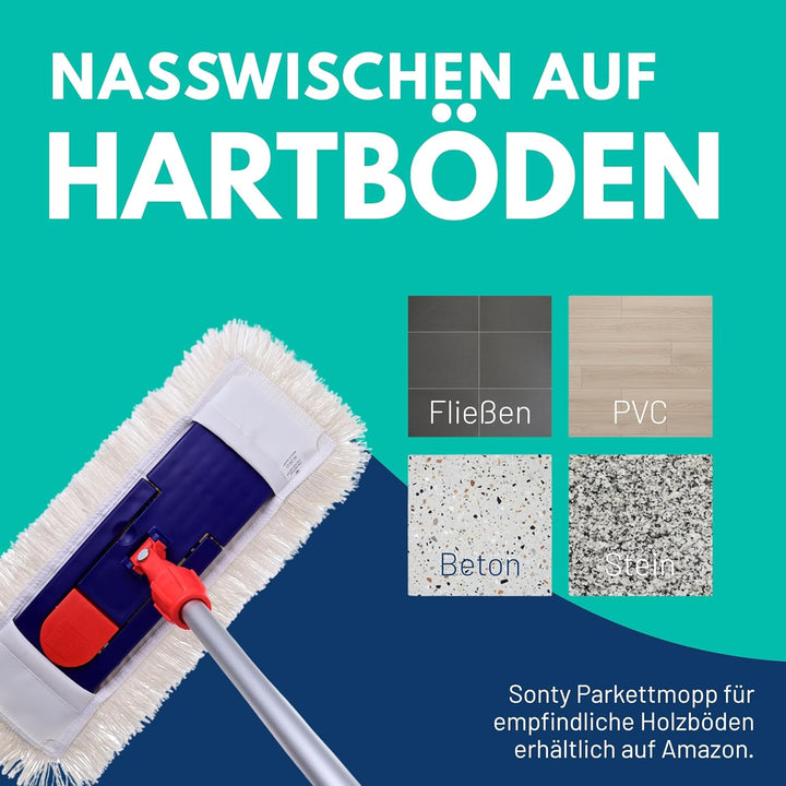 Sonty 50 Stück Mopp, Baumwollmop, Wischmop Premium Tufting 40cm (50), 50
