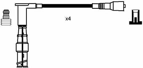NGK 0738 Zündleitungssatz, schwarz
