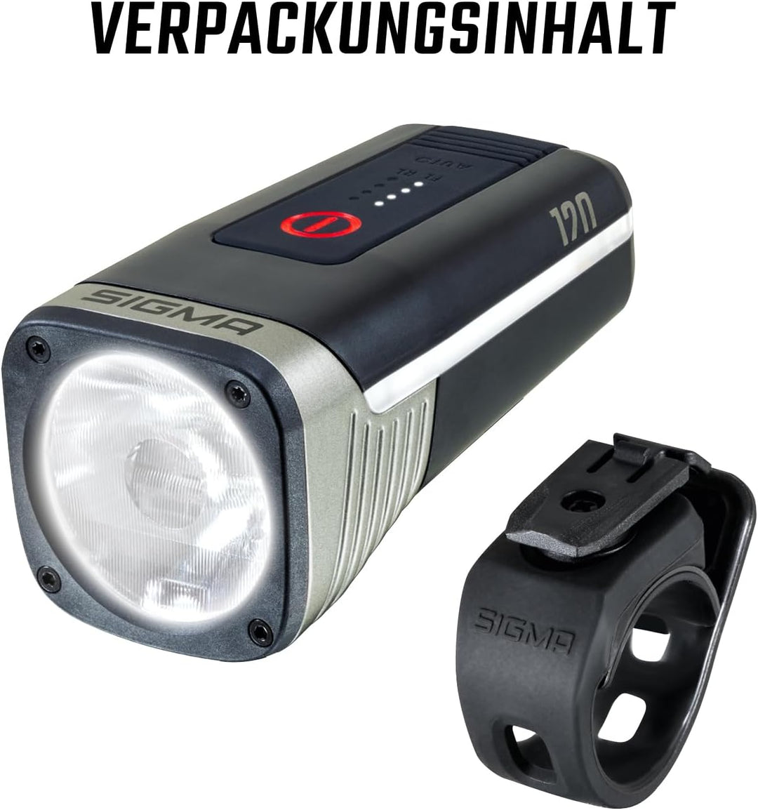 SIGMA Aura 120 LINK | StVZO-konforme Fahrradfrontleuchte mit 120 LUX