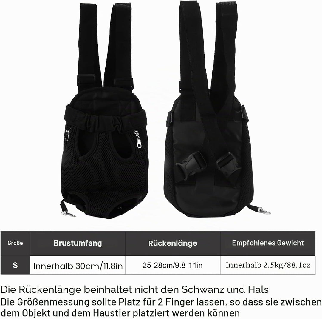Qcwwy Haustiertrage-, geben Sie Haustieren eine Pause Haustier-Brustrucksack zum Tragen Kleiner Hund