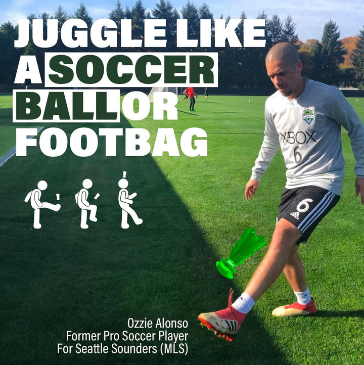 Kickit Der originale Birdie-Fussballtrainer, zum Spielen im Freien, drinnen oder im Hinterhof, am St