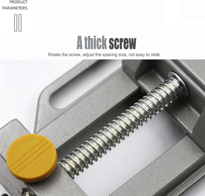 GOTOTOP Bohrmaschinen-Schraubstock, verstellbare Säule aus Aluminiumlegierung Bohrer-Schraubstock-Sc