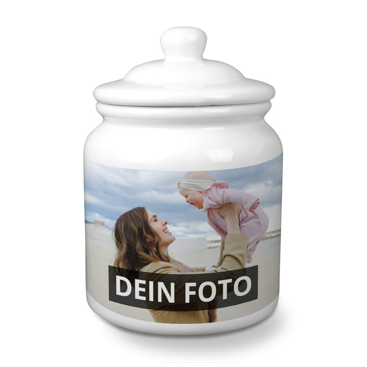 PhotoFancy® - Keramik Keksdose mit Foto selbst gestalten - Keksdose mit eigenem Motiv personalisiere