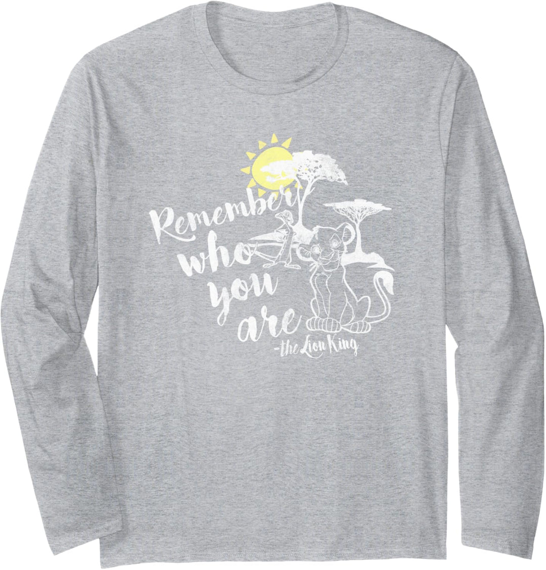 Disney Lion King Simba Never Forget Langarmshirt