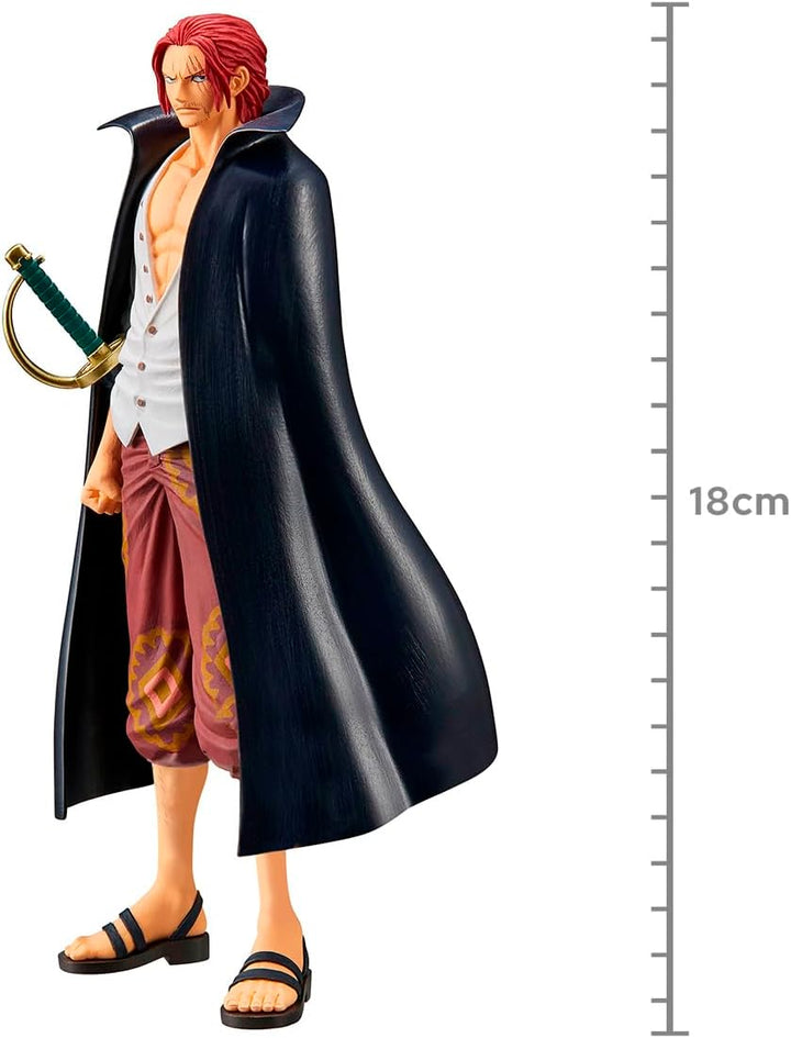Banpresto One Piece RED Actionfigur Shanks Vol.2 The Grandline Men aus Kunststoff, von Bandai.