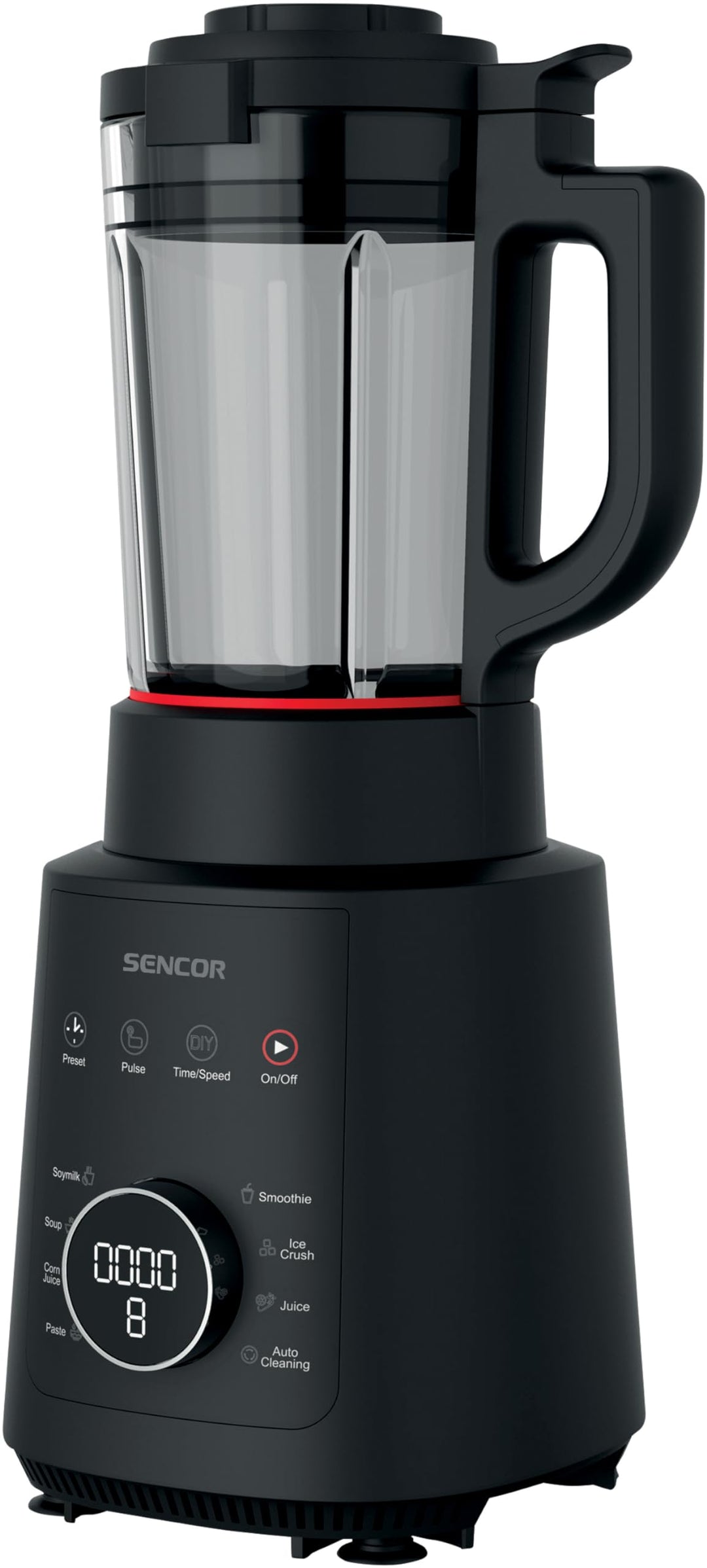 Sencor Hochleistungsmixer mit Heizfunktion, Professioneller Mixer & Suppenkocher Warm Kalt, 7 automa