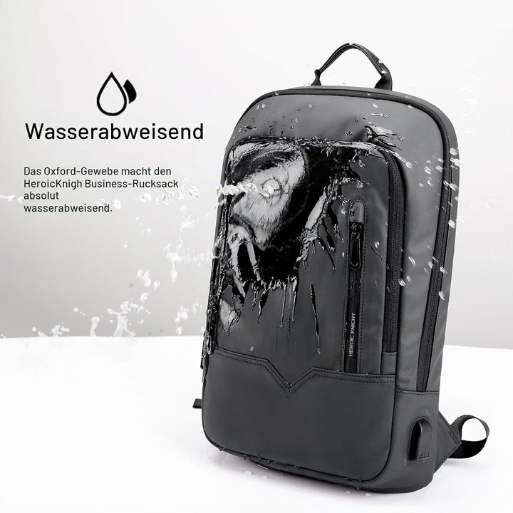 Business Rucksack Herren,kleiner Laptoprucksack 15,6 Zoll,Dunkelgrau | Leichter, wasserdichter Rucks