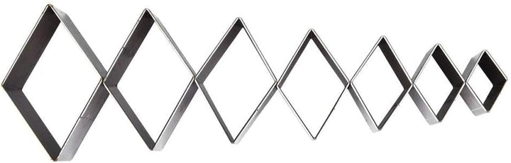 Stanzen Schneide, 7 Stück 20-50mm Stanzwerkzeug Lederhandwerk DIY Quadrat Schneidform für Lederhandw