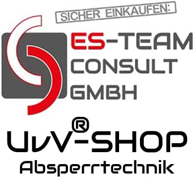 UvV® Quad (4 Stück) Kettenpfosten Kettenständer Absperrpfosten, Ø63 x 1000mm, Fussplatte zum Einrast