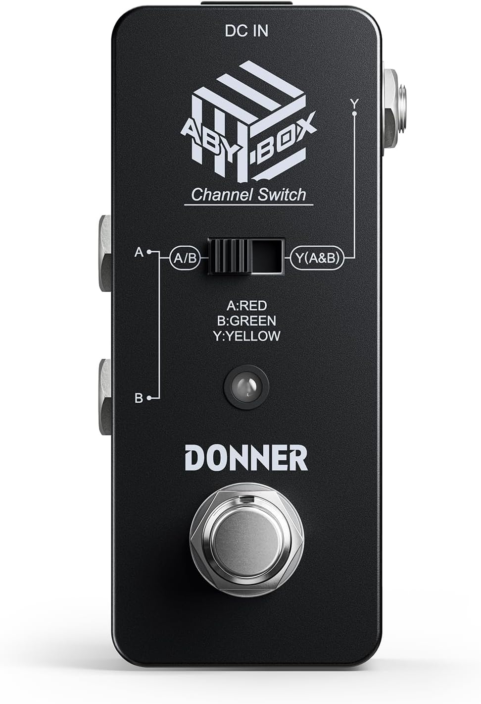 Donner ABY Box Line Selector AB Schalter Mini-Gitarren-Effektpedal True Bypass Schwarz：ABY pedal, Sc