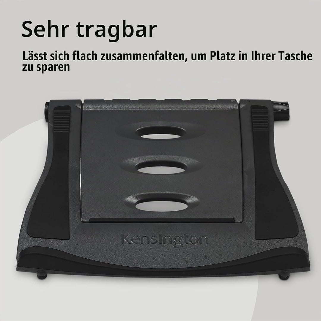 Kensington Easy Riser tragbarer ergonomischer Laptopständer, Für 12 Zoll - 17 Zoll Geräte, Höhenvers