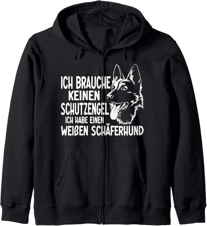 Weisse schweizer Schäferhunde sind Schutzengel, Hunde Kapuzenjacke