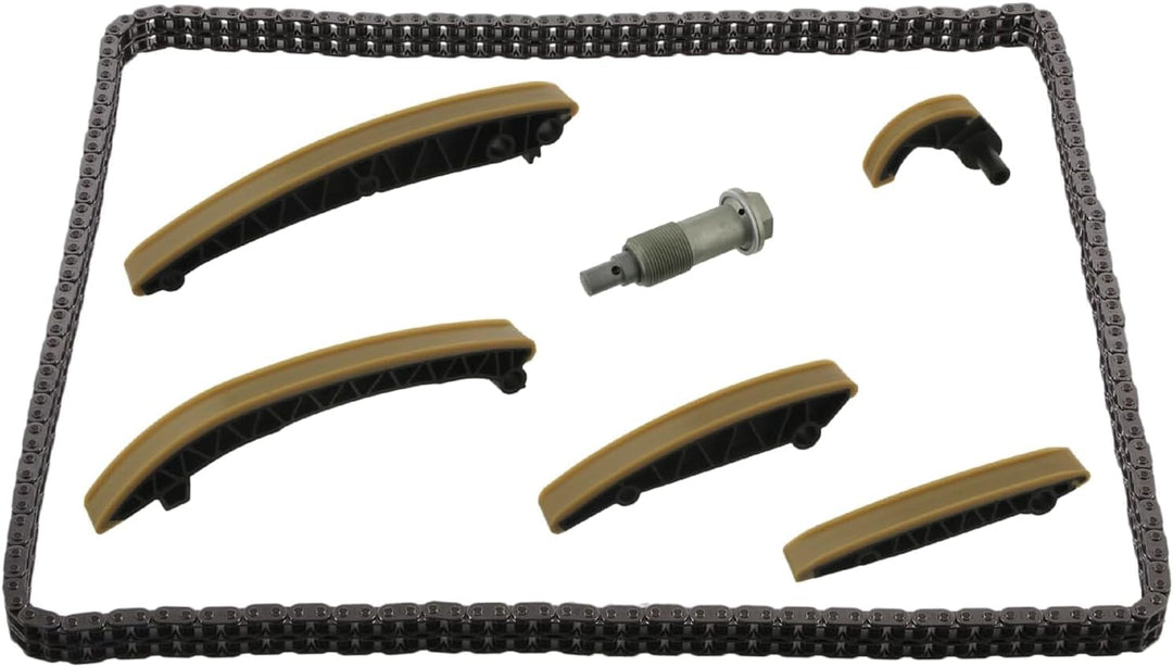 febi bilstein 30321 Steuerkettensatz für Nockenwelle, mit Gleitschienen und Kettenspanner , 1 Stück