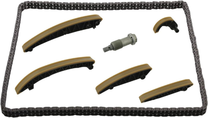 febi bilstein 30321 Steuerkettensatz für Nockenwelle, mit Gleitschienen und Kettenspanner , 1 Stück