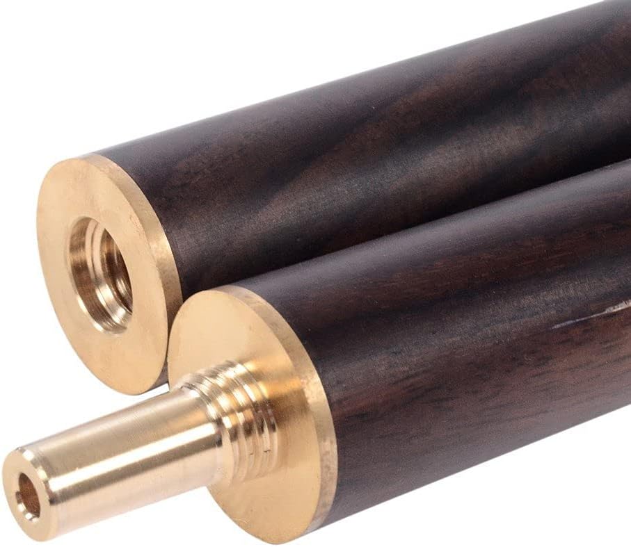 CUESOUL Classic Handmade 57 Zoll Rosewood Snooker Cue mit schwarzem Gehäuse aus Cue und Aluminium Te