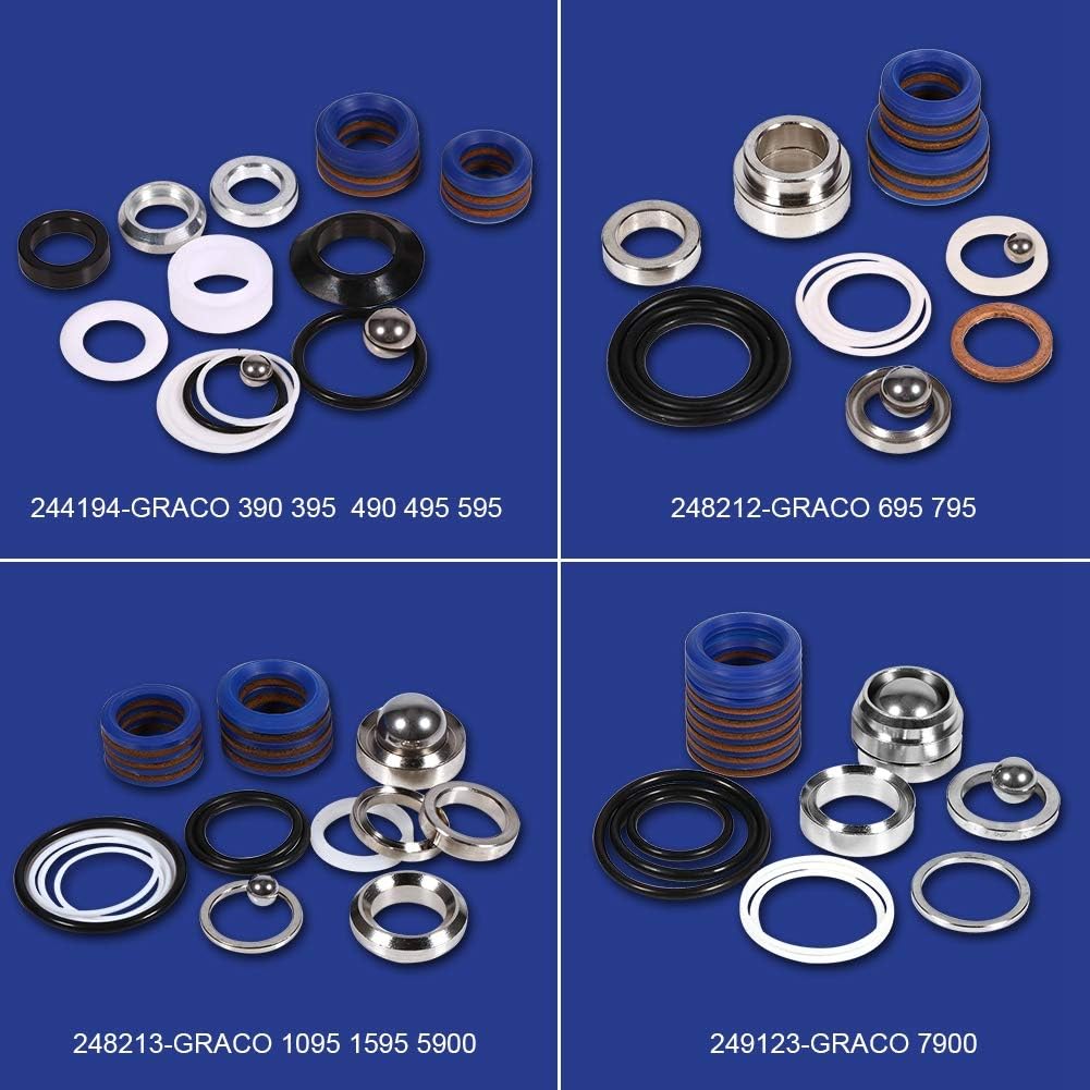 Airless Spray Pumpe Zubehör Aftermarket Reparatur-Set für 390 695 795 1095 3900 5900 7900 248212, 24