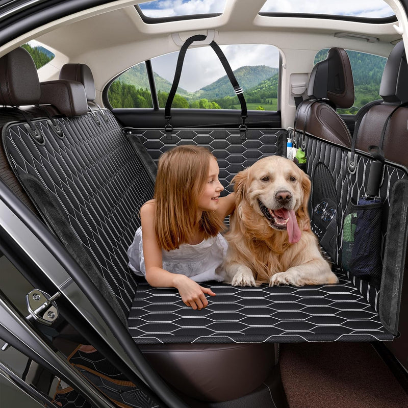 TantivyBo Rücksitzverlängerung für Hunde, 100% wasserdicht, Hundehängematte für Auto, Reisen, Campin