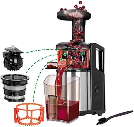 ACER MPM MSO-12M Slow Juicer, Kaltgepresster Gemüse-und Fruchtsaftpresse, niedrige Geschwindigkeit 6