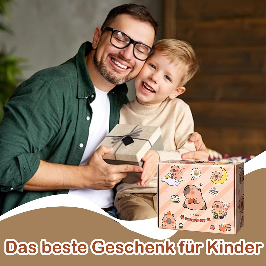 Capybara Schreibwaren Set |Capybara Sachen Federmäppchen Aesthetic Gross Mit Bleistifte, Aufkleber,