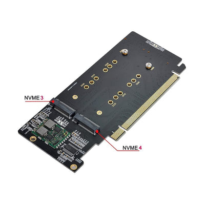 Chenyang CY M.2 NVME Gen 3.0 Adapter M.2 NVME AHCI X4 zu PCIE Express 3.0 Gen3 X16 RAID-Karte VROC R