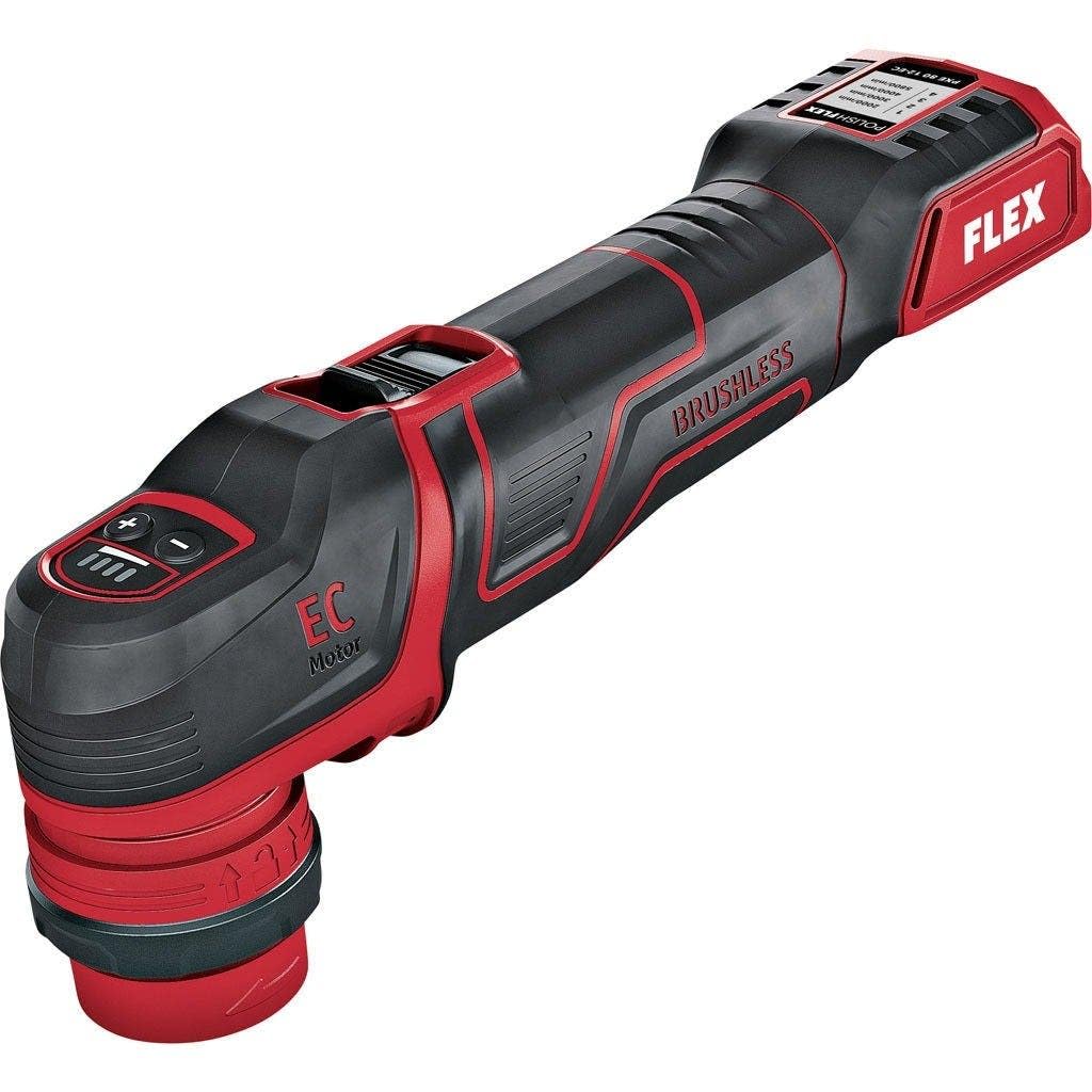 Flex Akku-Polierer 12 V, rotativ und exzentrisch freilaufend PXE 80 12-EC (für rotative Arbeiten, er
