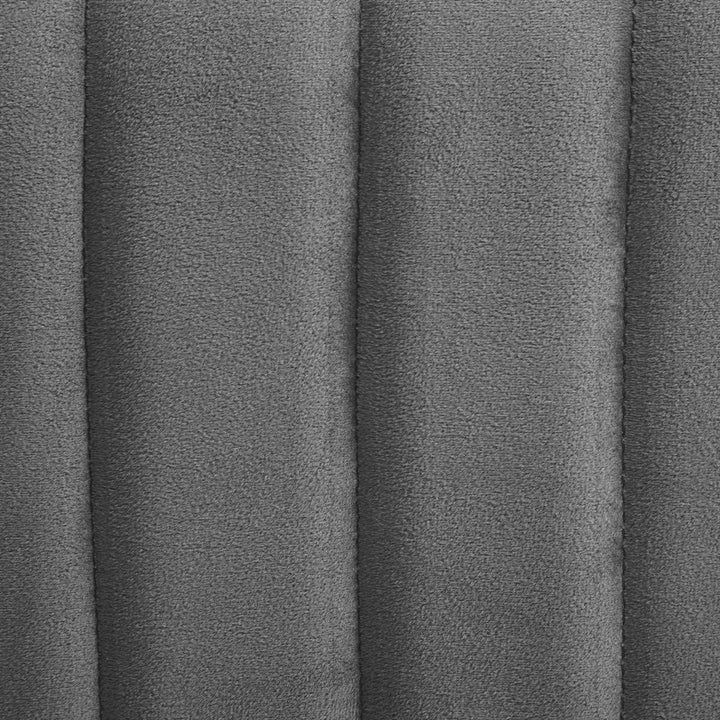 Sitzhocker SEIS - Samt - grau H. 30 cm - Grau - Atmosphera créateur d'intérieur H30 cm Grau, H30 cm