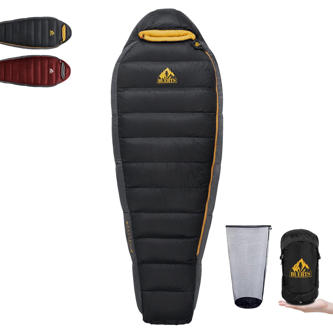 Daunenschlafsack für Erwachsene, kaltes Wetter, kleines Paket, leicht zu tragen, 680 FP. Rucksacksch