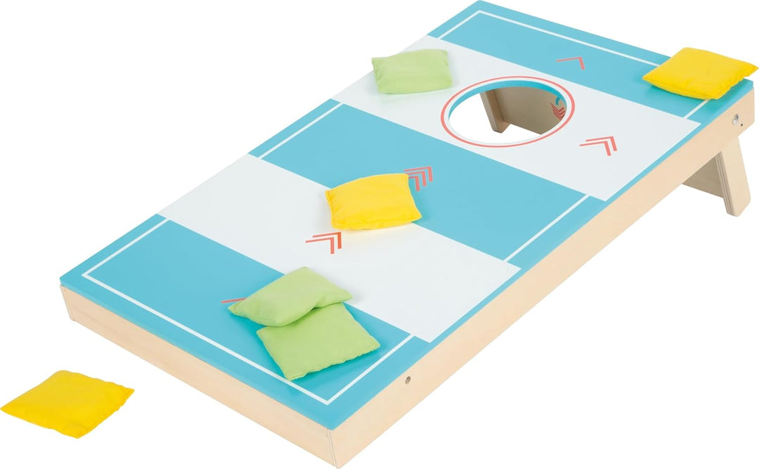 small foot Cornhole und Sling Puck Spiel „Active“ aus Holz, 2-in1-Wurfspiel, Familienspiel für Kinde