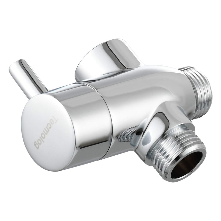 Tecmolog Umstellventil Dusche 3 Wege 1/2" Messing Absperrventil Dusche T Adapter für Handbrause DSF0
