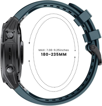 ANBEST Armband für Garmin Fenix 7 Pro/6 Pro/EPIX 2 Armband, 22mm Quick Fit Ersatzarmband für Fenix 6