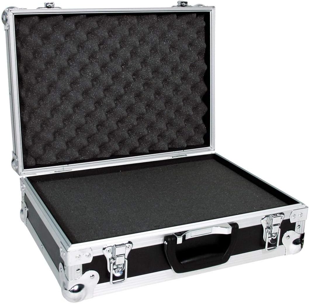 ROADINGER Universal-Koffer-Case FOAM, schwarz | Flightcase mit Schaumeinlage, 420 x 120 x 295 mm (In