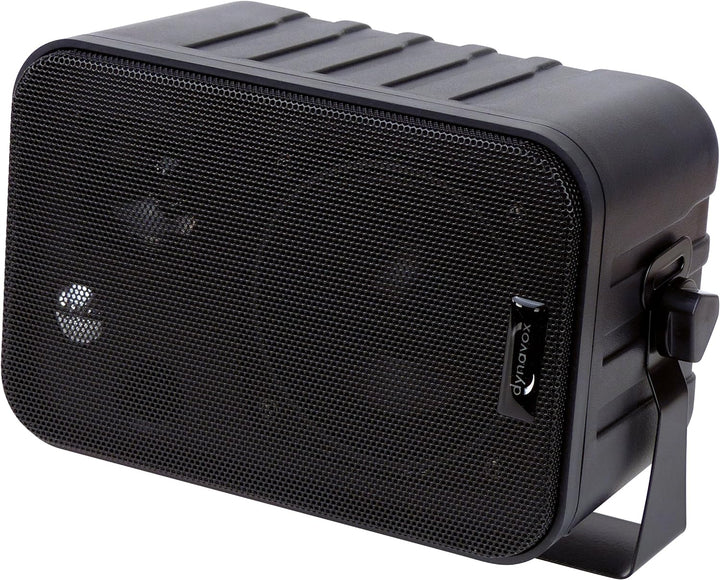 Dynavox 3-Wege Mini-Box mit Halterung für Wandmontage, Paar, Kleiner Surround-Lautsprecher für Heimk