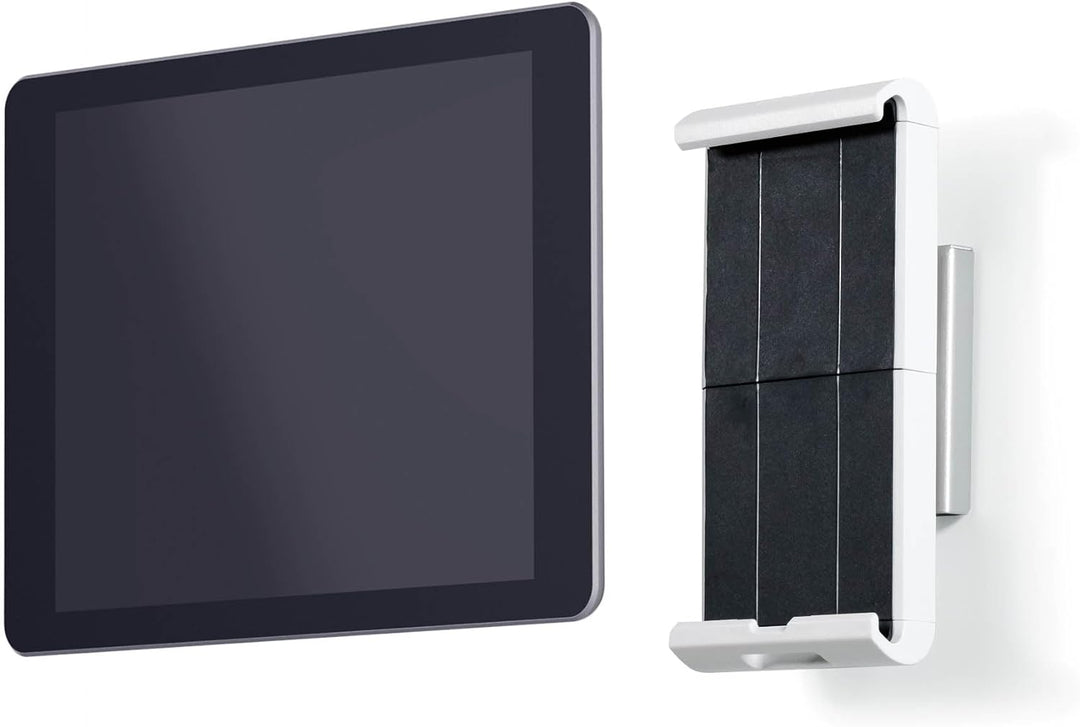 Durable Tablet Wandhalterung (für Tablets 7-13 Zoll, 360° drehbar mit Diebstahlsicherung) weiss