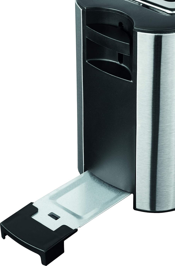 ECG ST 10630 SS Toaster, Rostfreier Stahl, Schwarz-silber