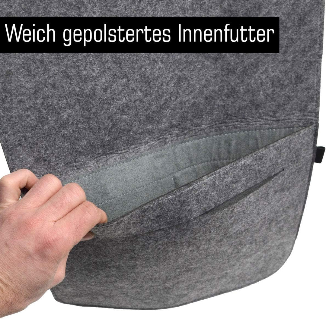 DuneDesign 13.3'' Filz Laptop-Tasche 35x24 cm Tablet Hülle Kompatibel mit MacBook Pro Air iPad Surfa