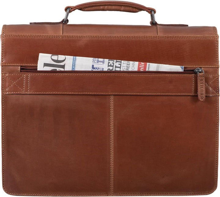 STILORD 'Havanna' Leder Businesstasche A4 Gross Klassische Aktentasche Arbeitstasche Abnehmbarer Sch