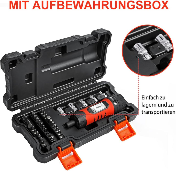 Awang Drehmoment-Schraubendreher 1-6NM Drehmomentschlüssel 36tlg.für Fahrrad Reparatur mit Bithalter