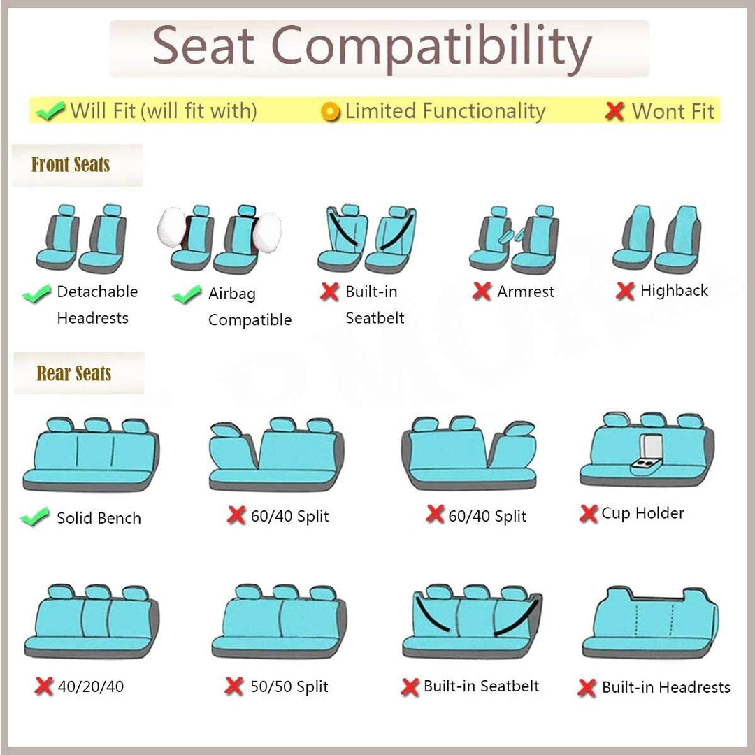 Flying Banner 9 Stück Autositzbezüge Komplettbezug Atmungsaktiver Verbundschwamm Polyestergewebe Bei