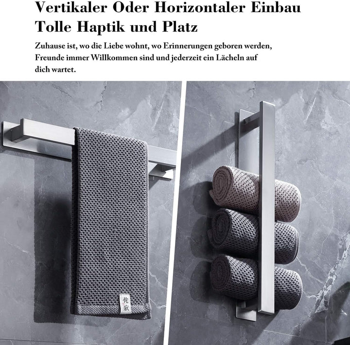 Handtuchhalter Ohne Bohren, Handtuchhalter Silber, Handtuchhalter Bad, GäStehandtuchhalter, Handtuch
