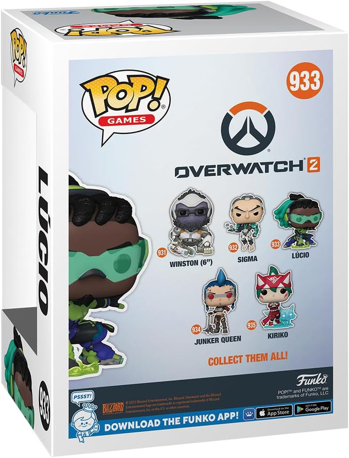 Funko Pop! Games: Overwatch 2 Lucio - Vinyl-Sammelfigur - Geschenkidee - Offizielle Handelswaren - S