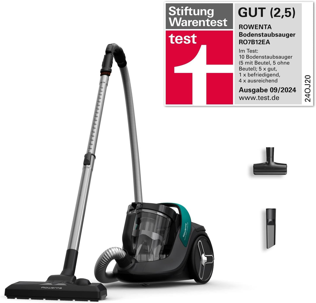 Rowenta Green Force Cyclonic Max | RO7B12 | Bodenstaubsauger ohne Beutel | 73 Dezibel | 2.5 Liter |