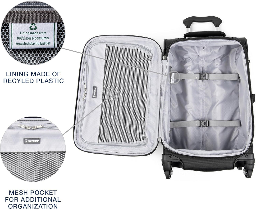 Travelpro Maxlite 5 Tragbarer Koffer, 53 cm, Schwarz (Schwarz) - 401176101, Schwarz