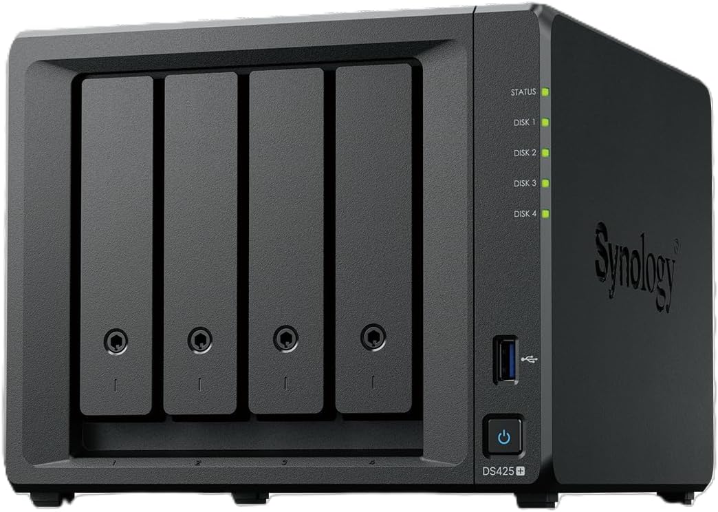 Synology DiskStation DS425+ 4-Bay 3,5" DiskStation ohne Disk Intel Celeron J4125 1x1GbE + 1x2.5GbE 2