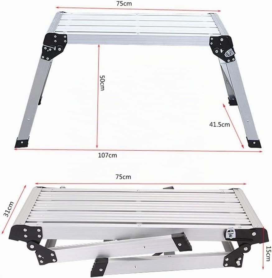 Faltbare Bank Arbeitsbühne Aluminium Stufe Hocker Treppe
